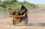 Dumper Truck With Cargo Stock Photo