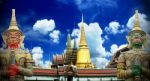 Thailand, Bangkok.the Temple In The Grand Palace Area Stock Photo
