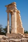 Kourion, Cyprus/greece - July 24 : Temple Of Apollo At Kourion I Stock Photo
