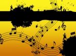 Music Background Means Black Line Classical And Harmony
 Stock Photo