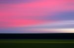 Horizontal Sunset Landscape Motion Blur Background Stock Photo