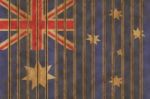 Wooden Australian Flag Stock Photo