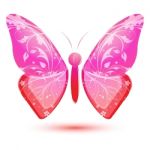 Floral Butterfly Stock Photo