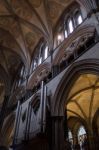 Interior View Of Salisbury Cathedral Stock Photo