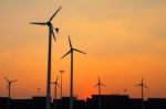Clean Energy Wind Turbine Stock Photo