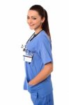 Attractive Young Lady Doctor Stock Photo