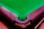 Pit Of Corrner Table Snooker Stock Photo