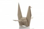 Origami Bird By Recycle Paper Craft Stock Photo