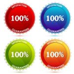 guarantee satisfaction logo Stock Photo