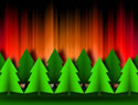 Vibrant Christmas tree background stock photo