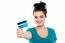 Young Lady Holding Credit Card