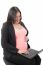 Pregnant Businesswoman Working At Laptop
