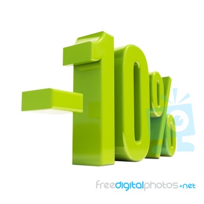 10 Percent Sign Stock Image