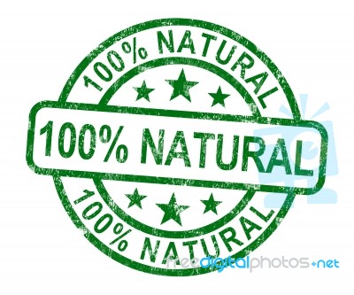 100 Natural Stamp Stock Image