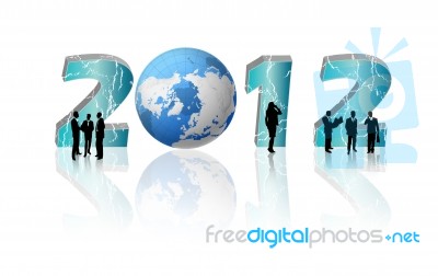 2012 New Year Concept Stock Image