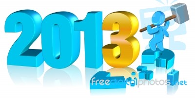 2013 New Year Stock Image