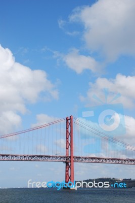 25th April Bridge In Lisbon, Portugal Stock Photo