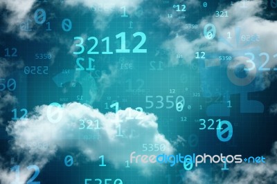 2d Digital Abstract Business Networking Background Stock Image