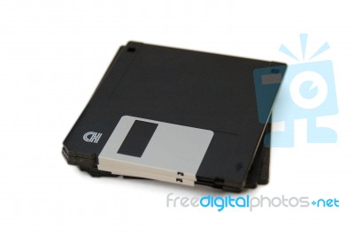 3.5 Inch Floppy Disks Stock Photo