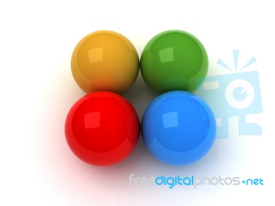 3d Balls Stock Image