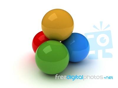 3d Balls Stock Image