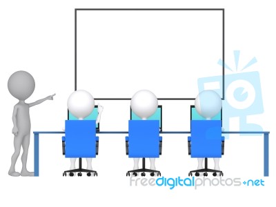 3d Education And Learning Stock Photo