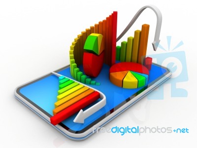 3d graph charts and pie chart stock image royalty free image id 3d charts