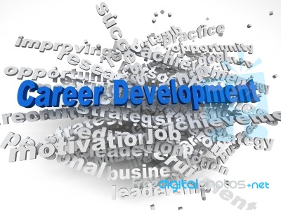 3d Imagen Career Development  Concept Word Cloud Background Stock Image