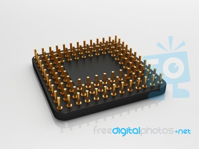 3d Processor  Stock Image