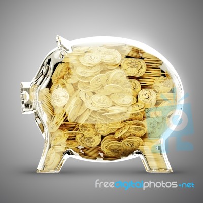 full piggy bank