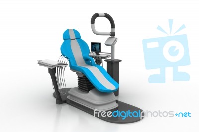3d Rendered Dental Chair Stock Image Royalty Free Image Id 100228328