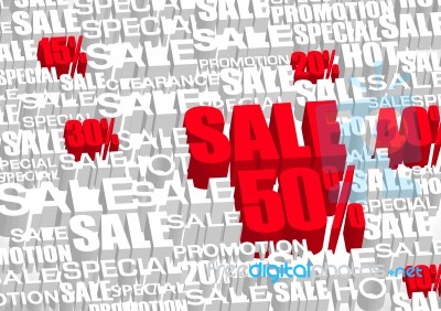 3d Special Sale Text Stock Image