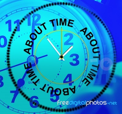 About Time Represents Too Slow And Late Stock Image