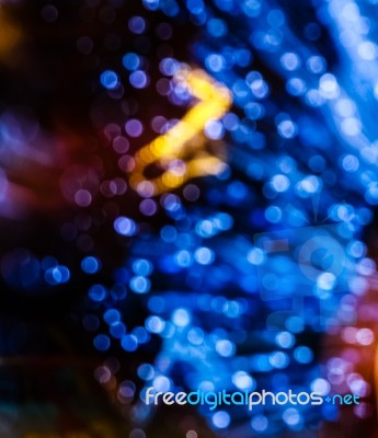Abstract Background Blue Bokeh Stock Photo