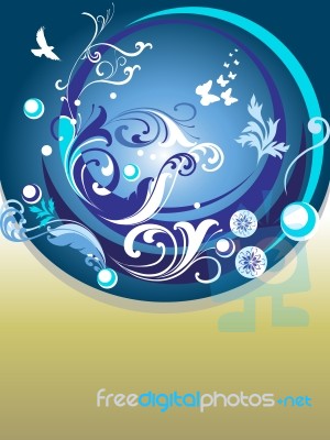 Abstract Blue Background Stock Image