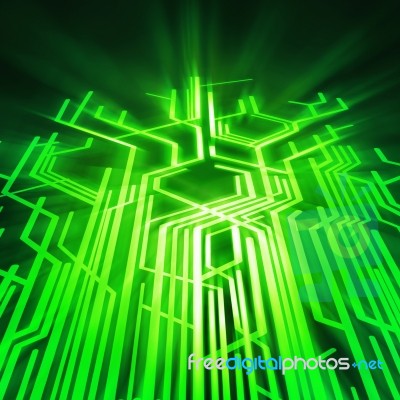 Abstract Circuit Board Technology Stock Image