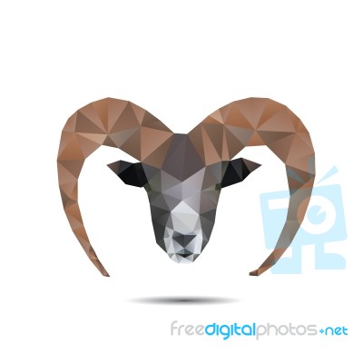 Abstract Goat Stock Image