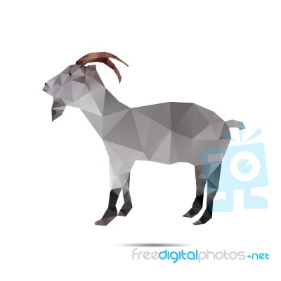 Abstract Goat Stock Image