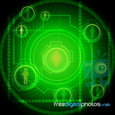 Abstract Networking Card Stock Photo