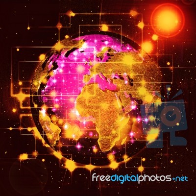 Abstract Space Background Stock Image