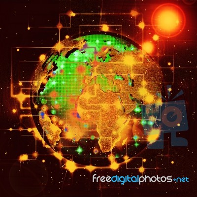 Abstract Space Background Stock Image