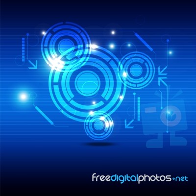 Abstract Technology Background Stock Image