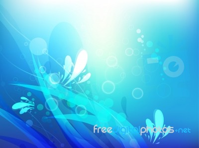 Abstract Underwater Background Stock Image