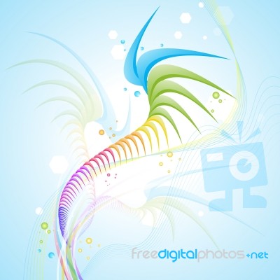 Abstract Wavy Background Stock Image