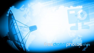 Abstract World Technology Background Stock Image