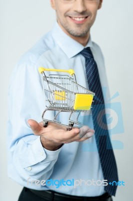 Add To Cart, E-commerce Concept Stock Photo