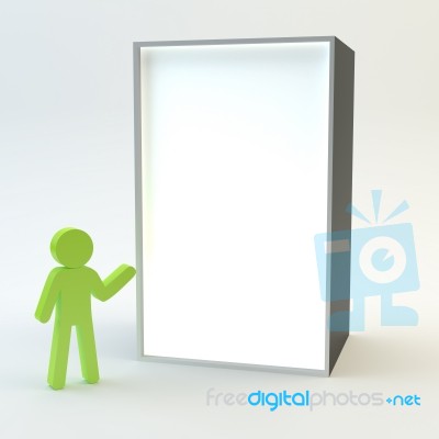 Advertising Box Stock Image