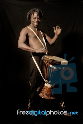 African Musician Stock Photo