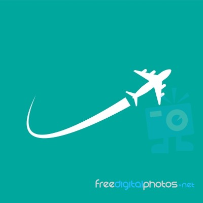 Airplane Fly  Stock Image