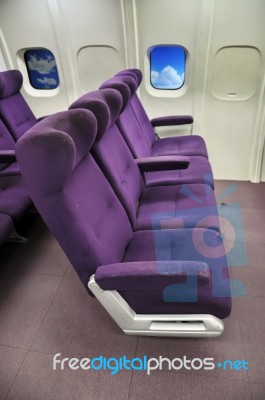 Airplane Seats Stock Photo
